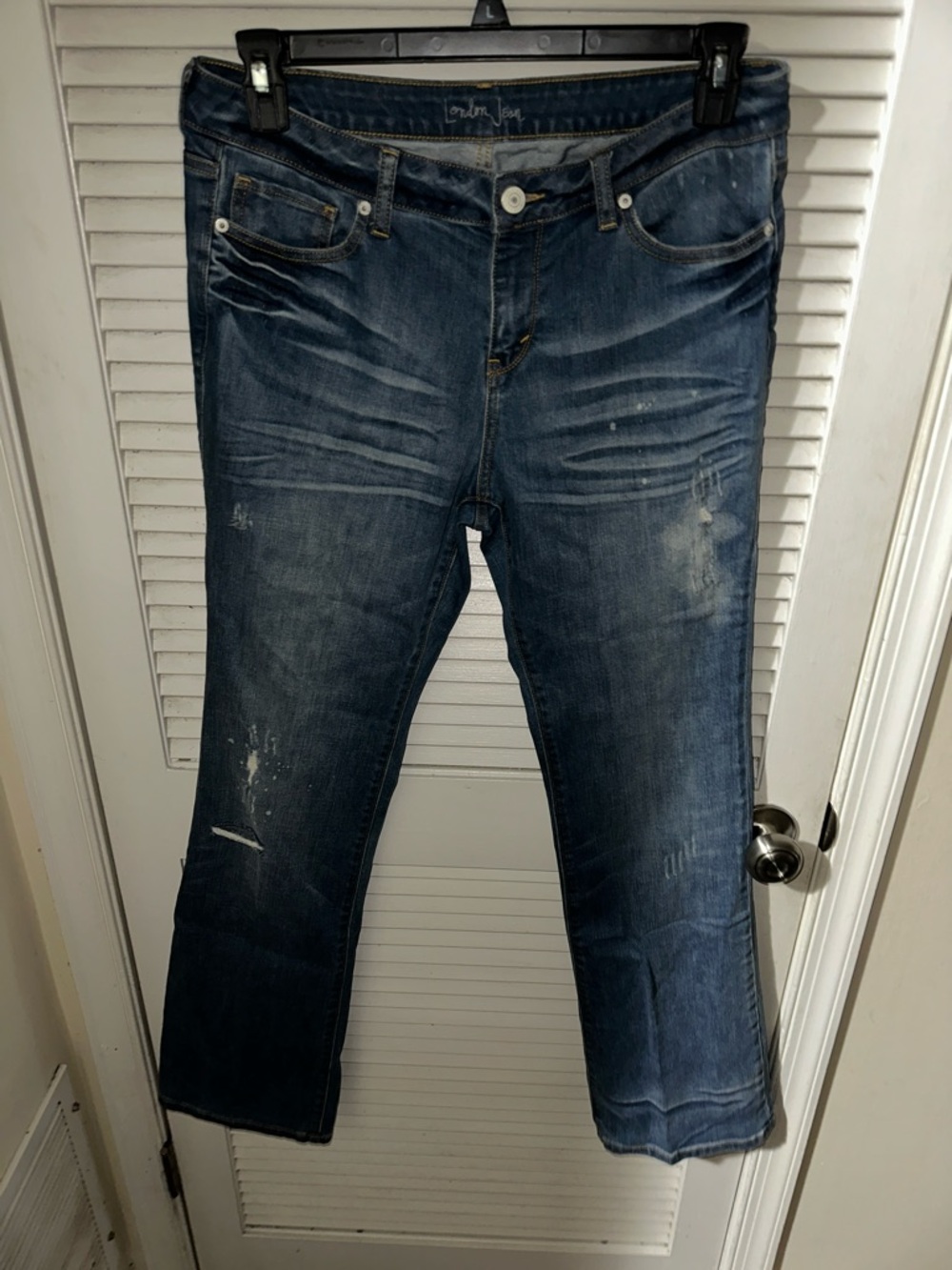 LONDONJEAN Dark Blue Straight Leg Women's Jeans
